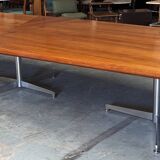Table de conférence en palissandre d'Osvaldo Borsani pour Tecno 1968