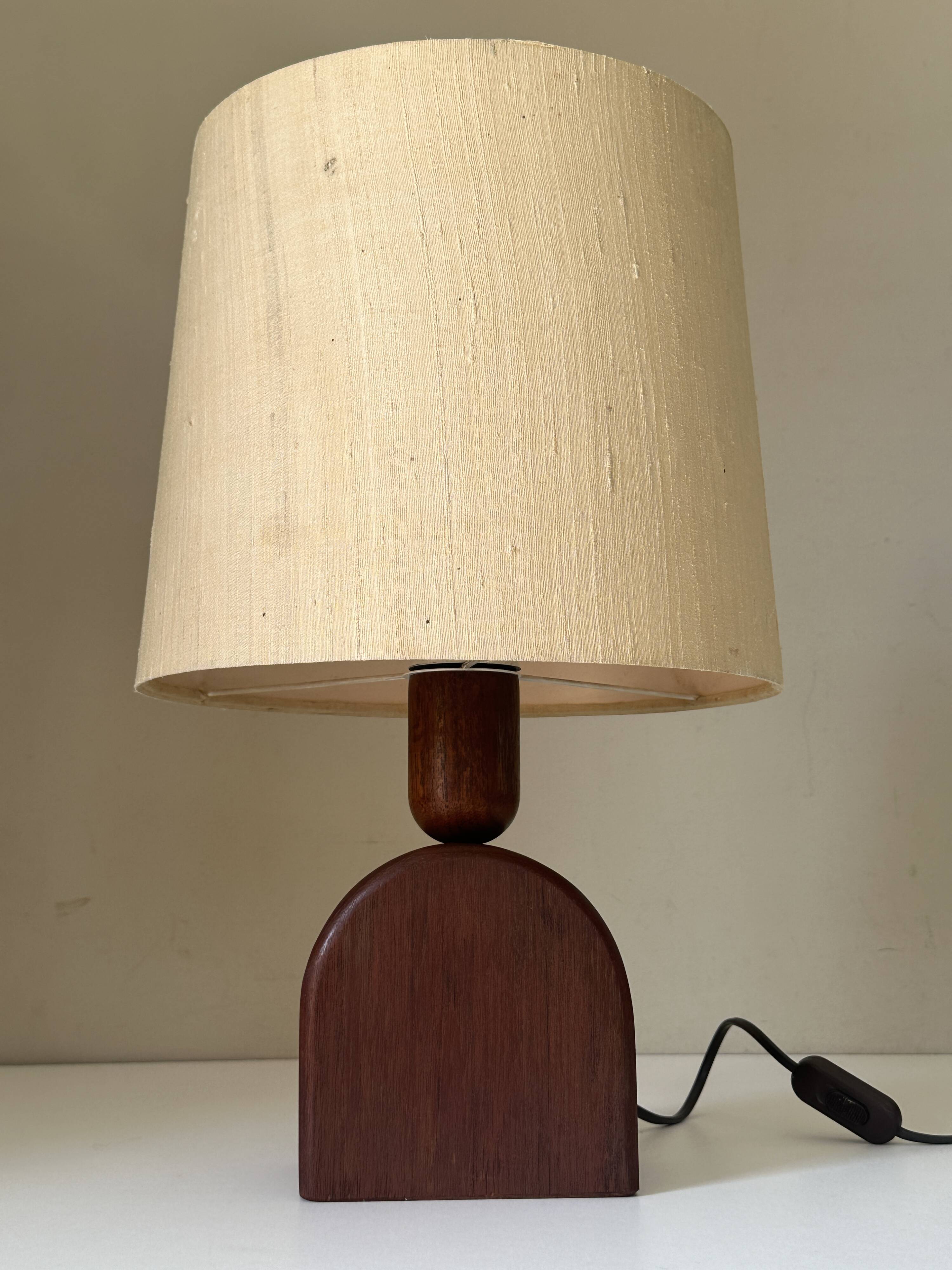 Vintage teak lamp, 60s design