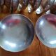 10 Antique silver-plated metal cups.