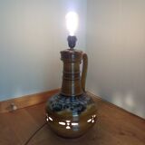 Floor lamp double ceramic lighting openwork fat lava