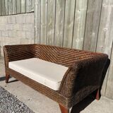 Wicker bench