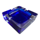 Blue Arques crystal ashtray – J.G. Durand