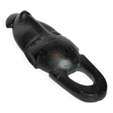 African ebony mask - Bearded head sculpture ETHNIC AFRICA 22.5x7