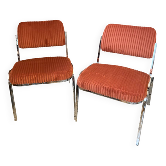 Pair of revalued armchairs