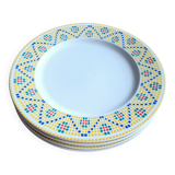 Four Pagnossin dinner plates. Italy