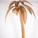Rattan coconut floor lamp