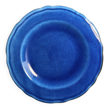 Assiette en céramique bleue – Poterie Milon (Dieulefit)
