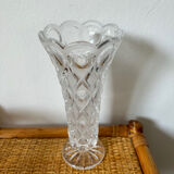 Worked glass vase