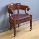 Mahogany office chair, Restoration period – early 19th century