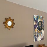 Golden sun mirror, 1960, diameter 44cm