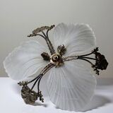 Lustre Hollywood Regency Art Deco vintage 80-90 Bronze Mariner Shells