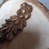 Medicis lamp carved polychrome wood ep 1940