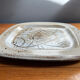 Jacques pouchain atelier dieulefit vintage earthenware dish 1960