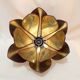 Robert de Schuytener Lotus flower design pendant light, 80s vintage ceiling light