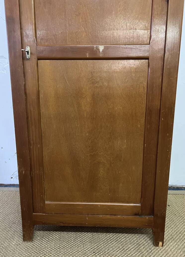 Vintage wooden Parisian wardrobe