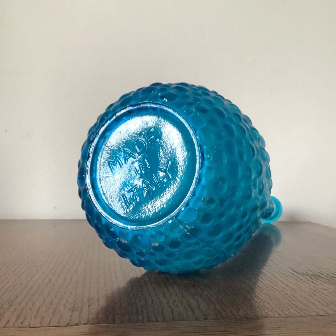 Italian glass bottle