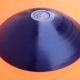 1970s Large cup / Fruit dish Cobalt blue glass tinted in the mass