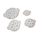 4 dishes or flowery ramekins