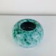 Art Deco ceramic vase Elchinger, speckled green