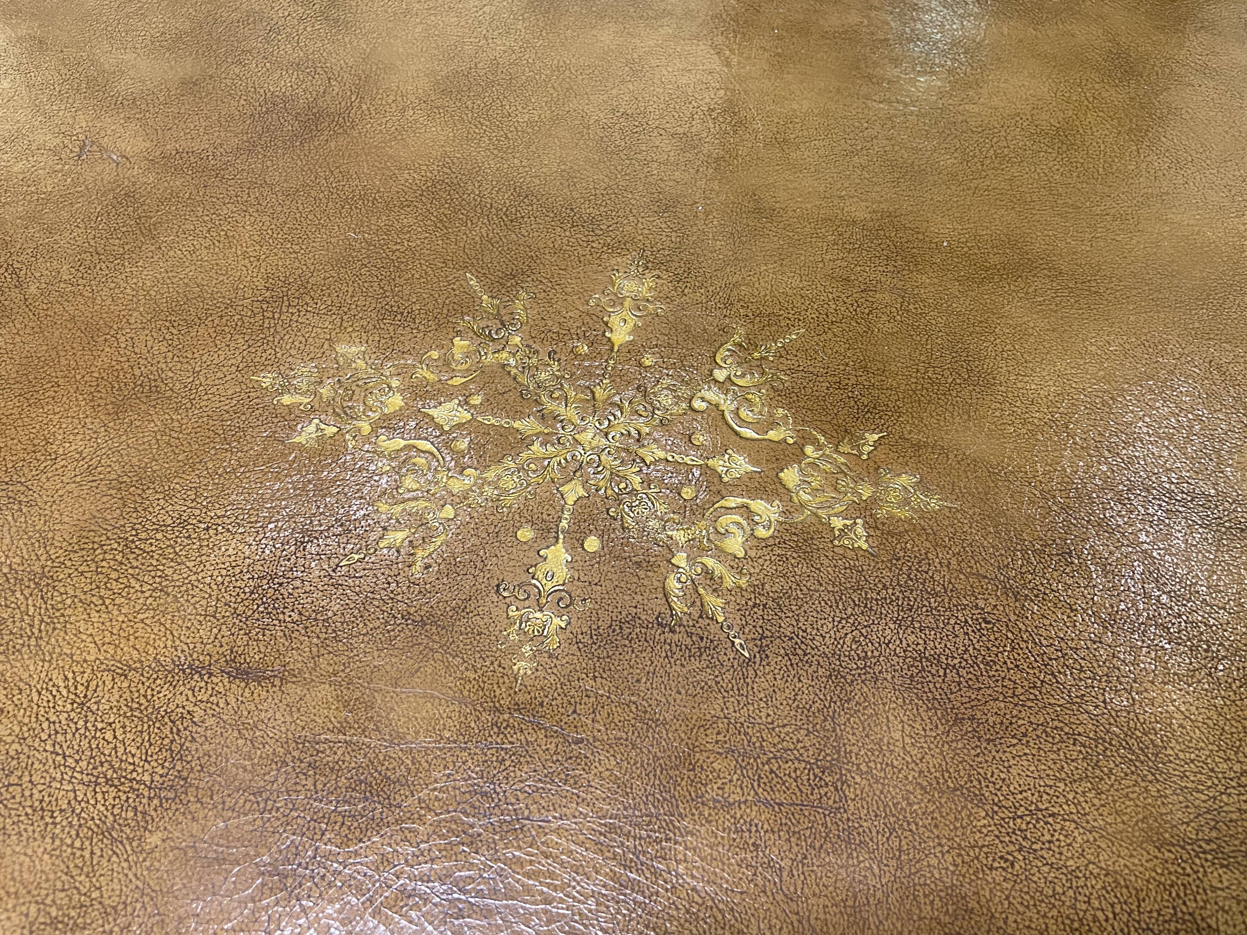 Louis XVI style flat desk leather