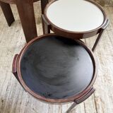 Nido 780 G stackable coffee tables. Frattini for Cassina