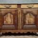 Buffet - very Louis XV style in solid oak from the 18th century.
