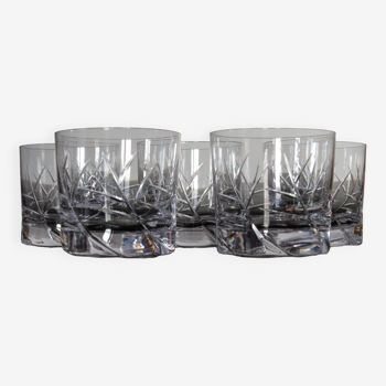 Daum crystal whiskey glasses