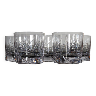 Daum crystal whiskey glasses