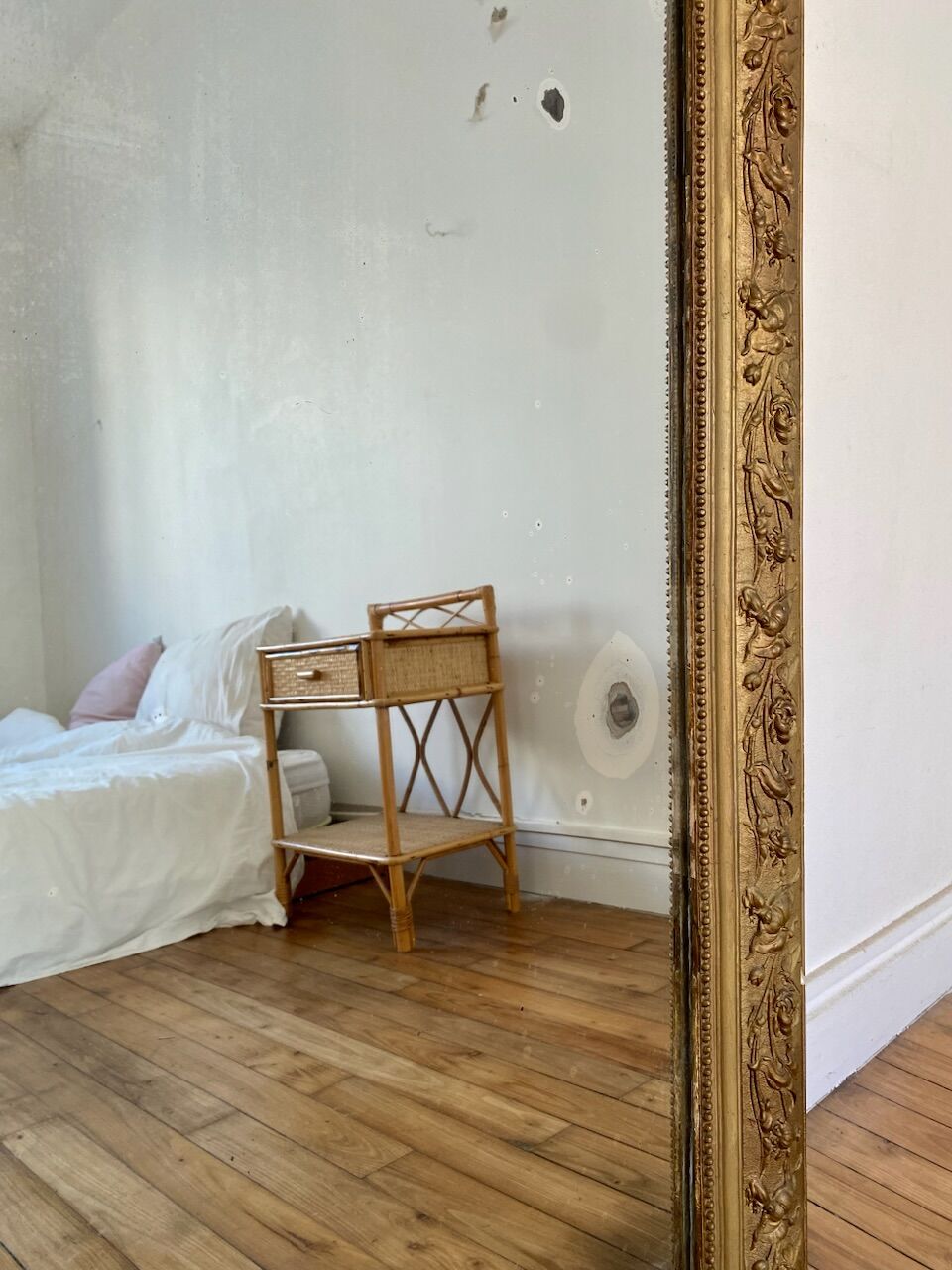 Old gilded mirror 118cm x79cm