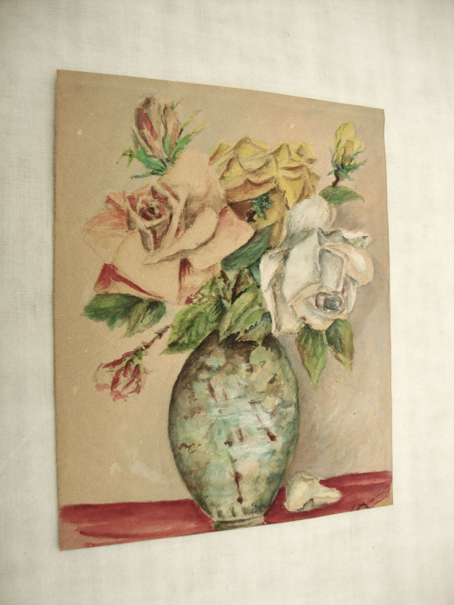 Ancient bouquet of roses