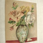 Ancient bouquet of roses