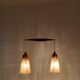 Teakwood and Sisal Pendant Lamp by Temde