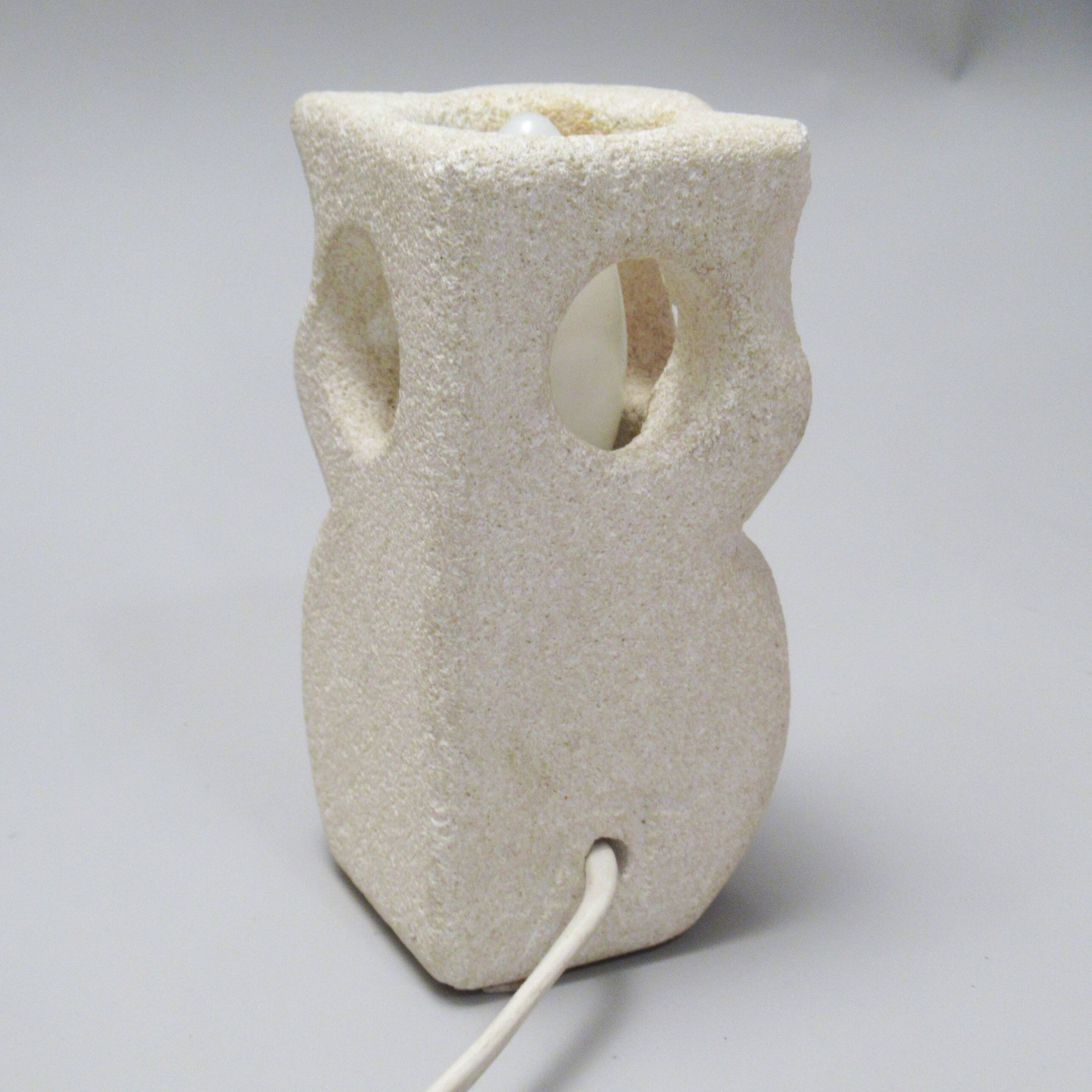 Owl lamp in stone by Albert Tormos from the 1960s.