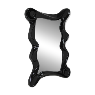 1980s Large Fiber glass Wall Mirror , Italy
