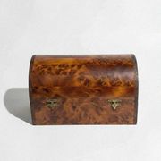 Coffret à bijoux en bois de thuya – Couvercle arrondi – Travail artisanal