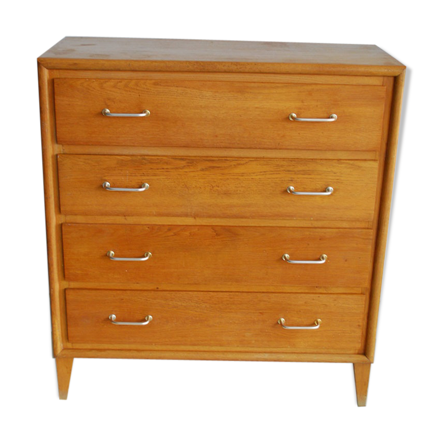 Commode vintage en bois pieds compas