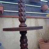 Large solid wood lamp
