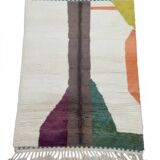 Modern coloured Berber rug