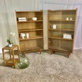 Pair of vintage showcases