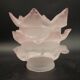 Tulipe en pâte de verre couleur rose pâle
