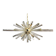 Transparent “triedro” murano glass oval sputnik chandelier