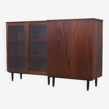 Buffet haut en acajou, design danois, années 1970, designer : Svend Langkilde