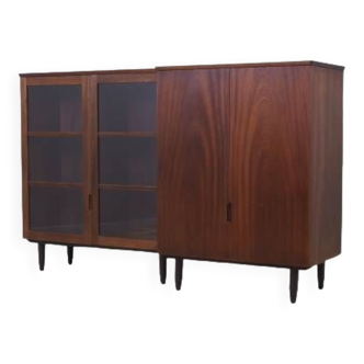 Buffet haut en acajou, design danois, années 1970, designer : Svend Langkilde