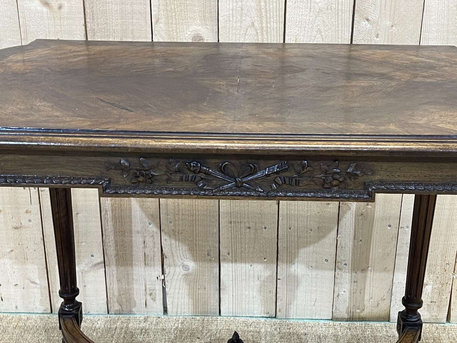 Table desk-Pedestal table style Louis XVI early twentieth century in beech