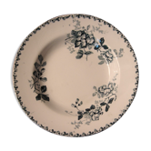 Lot 6 assiettes creuses Saint Amant & Hamage collection Acacia végétaux bleu