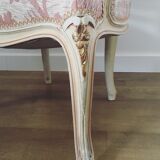 Two Louis XV style convertible armchairs