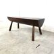 Solid wooden brutalist coffee table, 1960s