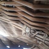 Wicker trunk L75xH53xD48 vintage