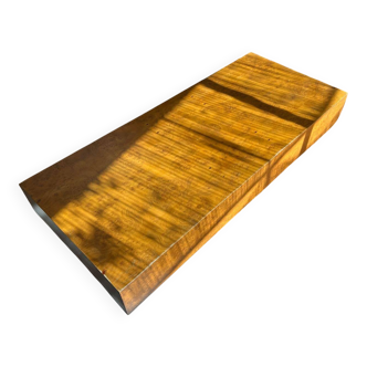 Table basse loupe d orme vintage 1970