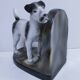 polychrome numbered porcelain fox terrier early 20th century